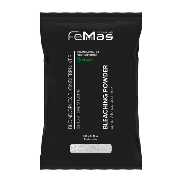 Femmas Blondierpulver Ultra Stark 500g Blau Plex Technologie Arganöl